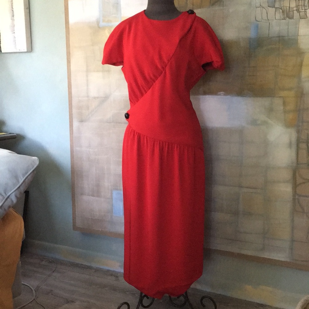 Vintage Jacqueline de Ribes Cap Sleeve Dress